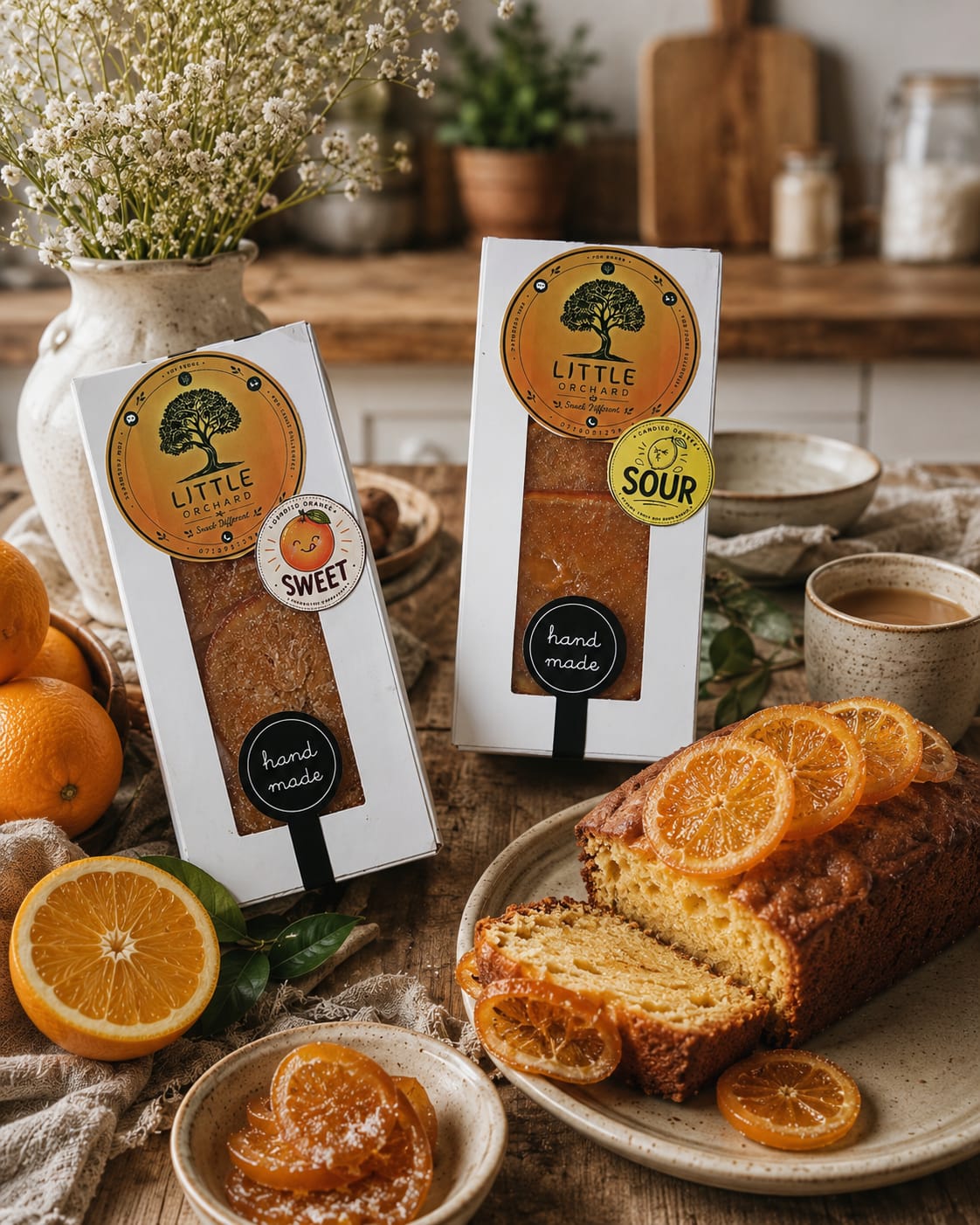 Little Orchard candied oranges, sweet and sour