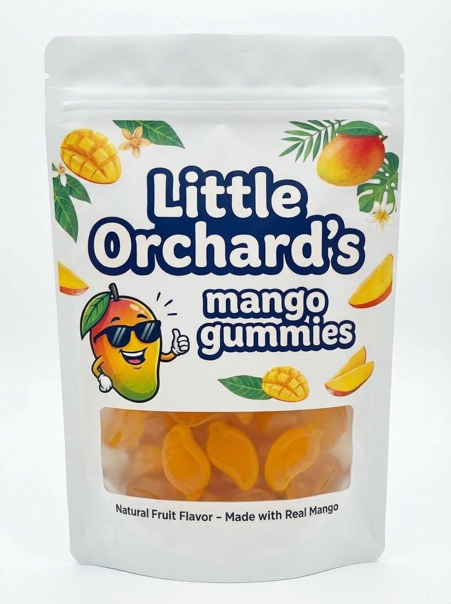 Little Orchard's Mango Gummies pack